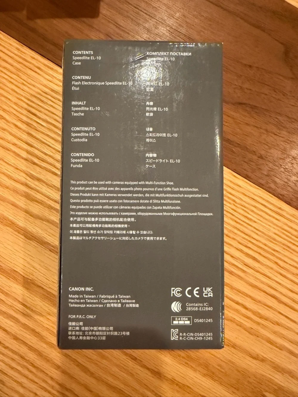 Canon Black Speedlite EL-10 Compact Camera Flash. BRAND NEW, ONLY OPENED FOR PIC - Picture 4 of 6
